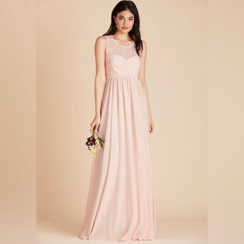 Birdy Grey Pale Blush Ryan Maxi Dress Size XS Bridesmaid Formal NWT